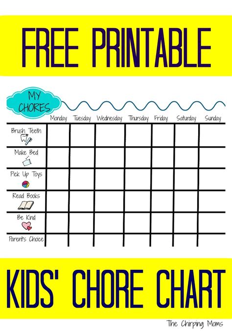Diy Child 8217 S Chore Chart Ndash Tip Coin Chart For Kids - Coin Chart For Kids