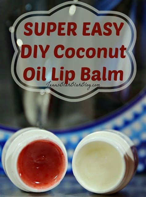 diy coconut oil lip gloss