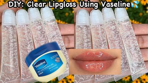 diy lip gloss with vaseline and crystal lighting