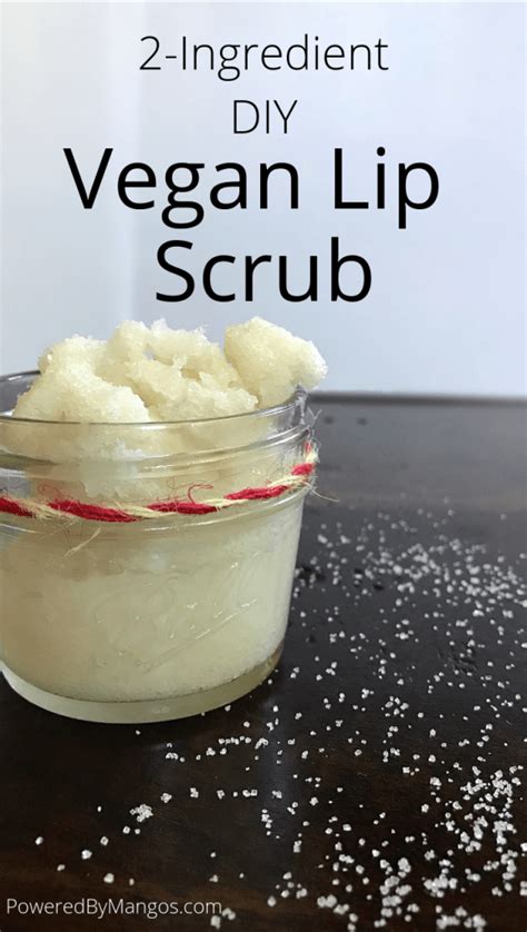 diy lip scrub 2 ingredients list printable