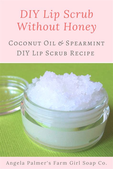 diy lip scrub with coconut oil without honey