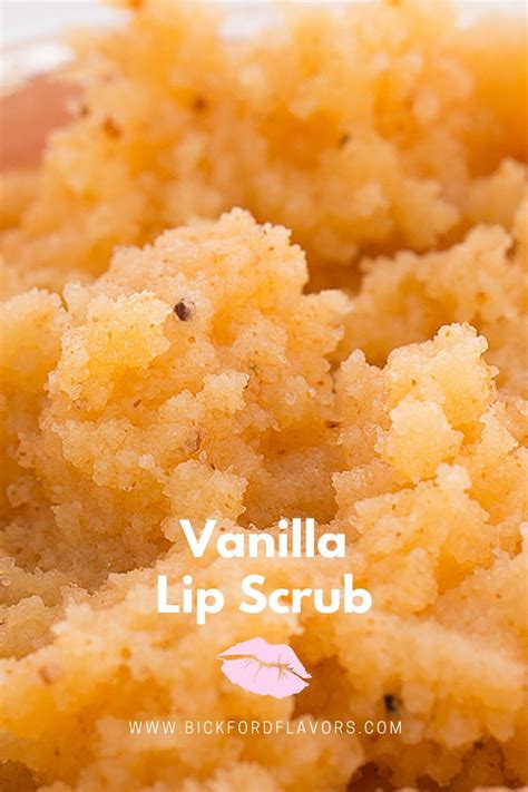 diy lip scrub with vanilla extractor spray