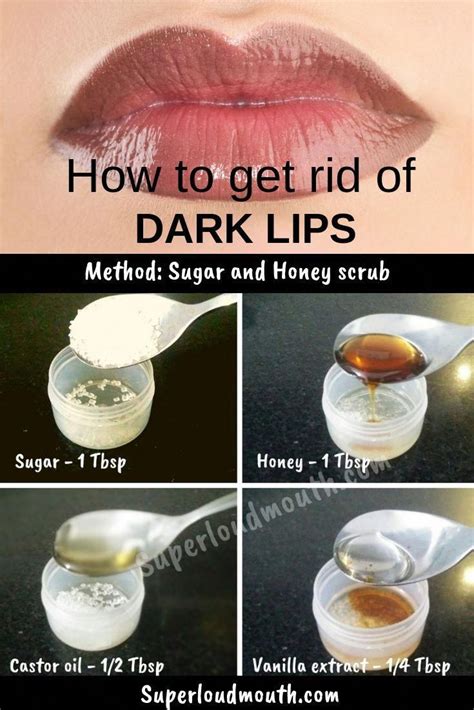 diy lip scrubs for dark lips treatment