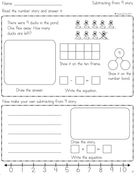 Diy Number Story Worksheets For First Grade The Number Stories Worksheet - Number Stories Worksheet