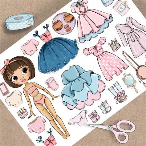 Diy Paper Dolls With Free Printables A Beautiful Cut Out Paper Dolls - Cut Out Paper Dolls