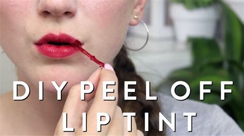 diy peel off lip tint without glue