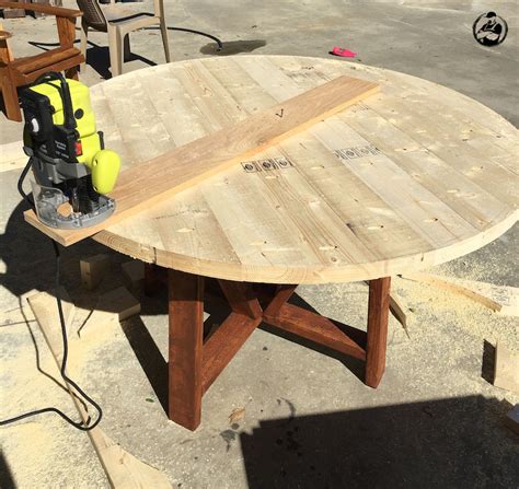 diy round dining table plans