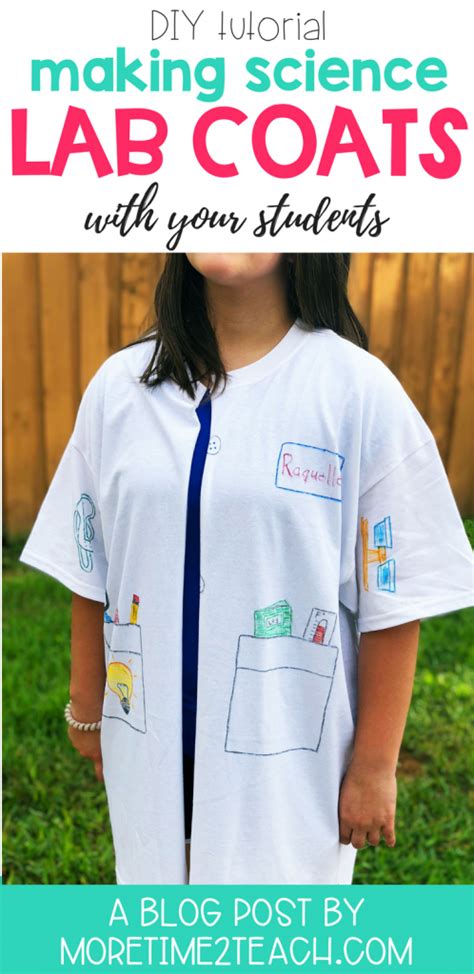 Diy Science Lab Coats More Time 2 Teach Science Coats - Science Coats