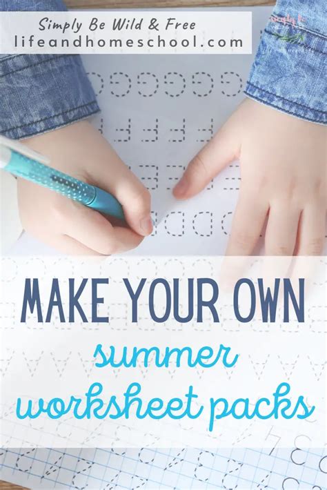Diy Summer Worksheet Packs Life Homeschool Summer Worksheet For Kids - Summer Worksheet For Kids