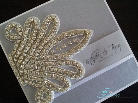 Diy Wedding Invitations With Bling