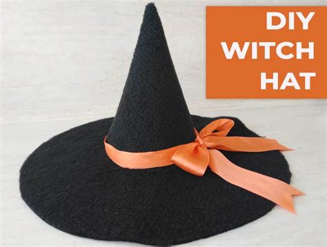 Diy Witch Hat Tutorial Video Hello Sewing Witch Hat Cut Out Template - Witch Hat Cut Out Template