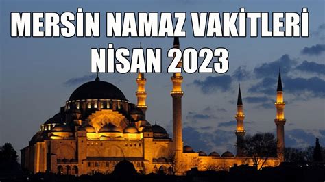 diyanet mersin namaz vakitleri