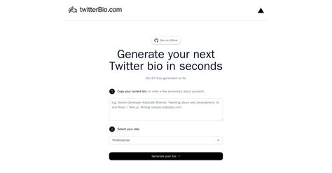 dj bio generator for twitter