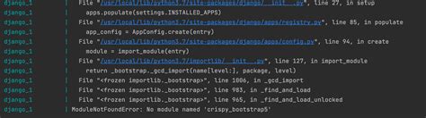 django ModuleNotFoundError no module named crispy_forms Stack Overflow