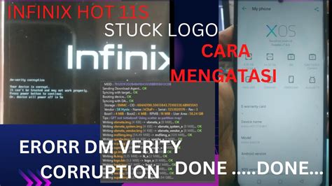 dm verity corruption infinix hot 11s