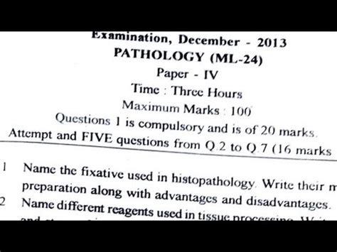 Read Online Dmlt Pathology Question Paper 