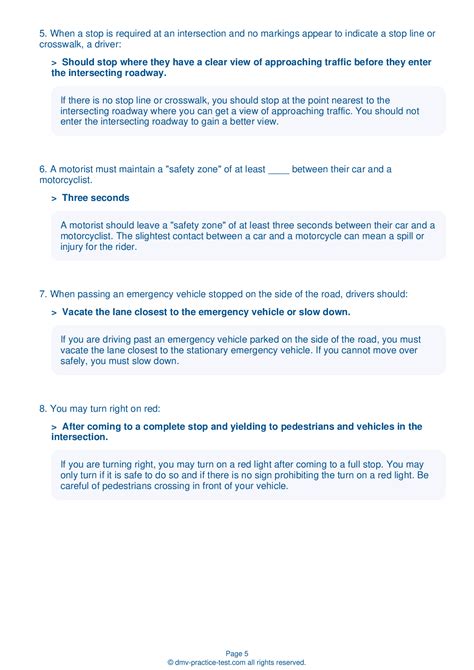 dmv practice test ohio