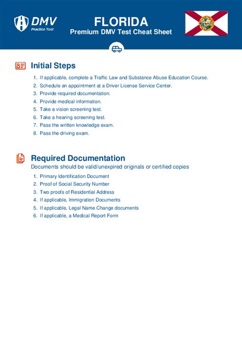 dmv test florida