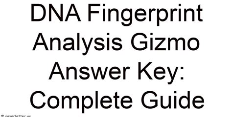 dna fingerprint analysis gizmo answer key