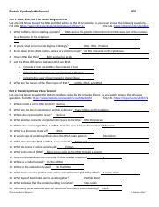 Read Online Dna And Protein Synthesis Webquest Answers 