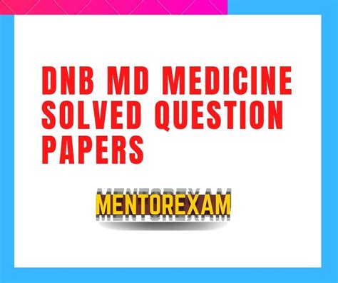 Dnb Mcqs Papers