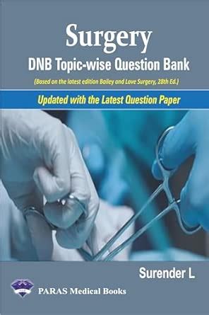 Dnb Surgery Question Bank