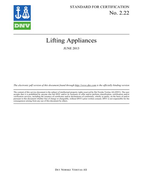Dnv Standard For Certification 2 12 Type Approval Of