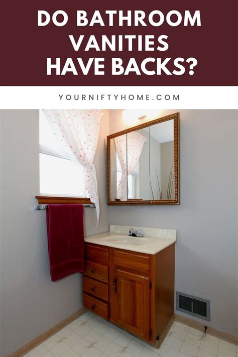 Do Bathroom Vanities Have Backs?