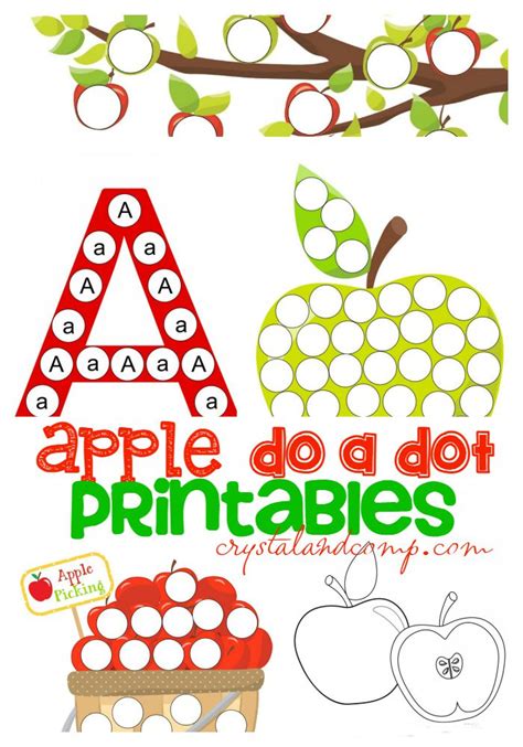 Do A Dot Printables Shapes   Apple Do A Dot Printables For Kids Free - Do A Dot Printables Shapes