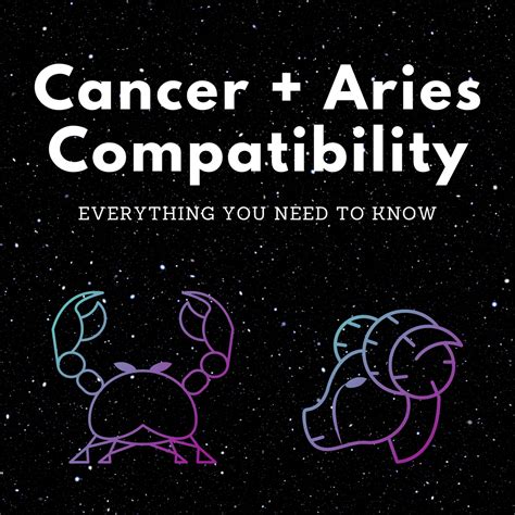 do aries and cancer get along in relationships