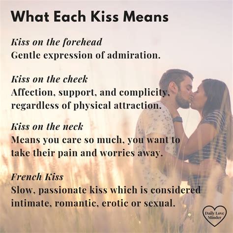 do kisses have a taste meaning words