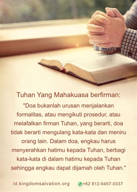 Doa Setelah Firman Tuhan