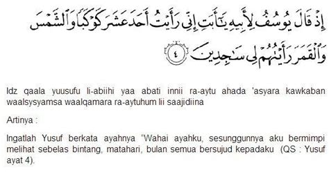 DOA NABI YUSUF AYAT 4 - Surah Yusuf - 1-4