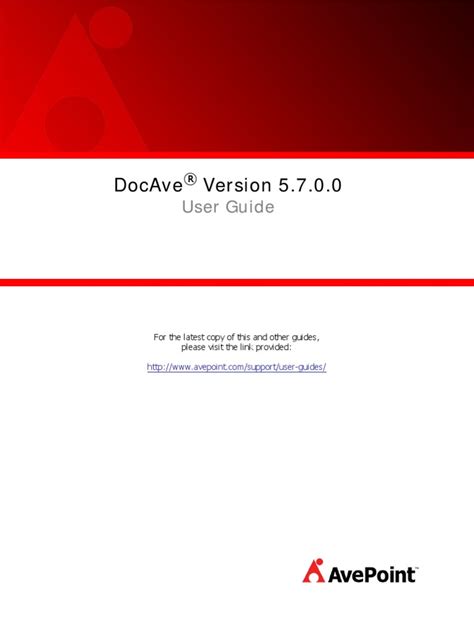 Full Download Docave 5 User Guide 