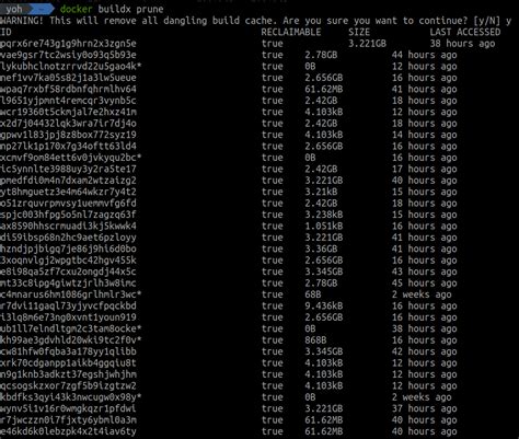 docker build cache remove
