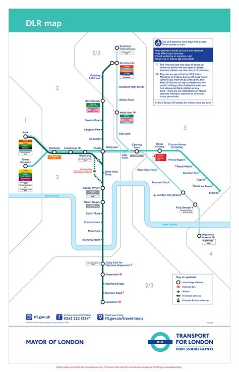 Docklands Railway Map