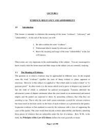 docsity evidence law in tanzania pdf