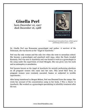 doctor gisella perl biography