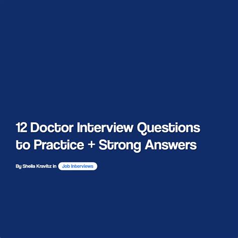 Doctor Interview Questions