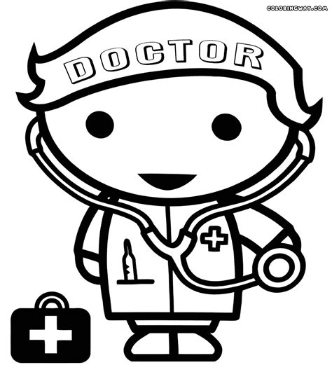 Doctor Medical Coloring Pages Download Or Print For Doctor Kit Coloring Page - Doctor Kit Coloring Page
