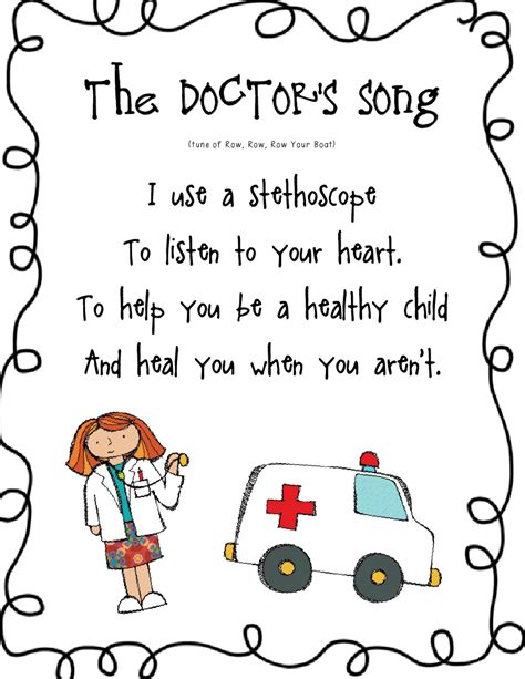 Doctor Poem For Preschool   Doctor Activities Amp Fun Ideas For Kids Childfun - Doctor Poem For Preschool
