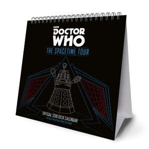 Download Doctor Who Official Desk Easel 2018 Calendar Month To View Desk Format 