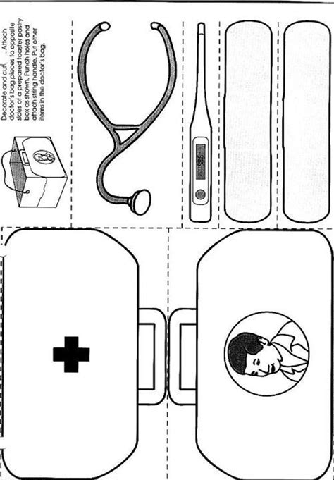 Doctordoctor Coloring Pages Amp Printables Education Com Doctor Kit Coloring Page - Doctor Kit Coloring Page