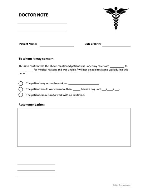 Doctors Note Pdf