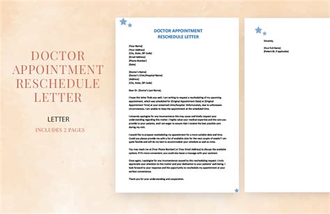 Doctors Office Rescheduling Appointment Sample Letter Bing