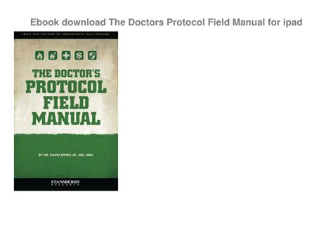 doctors protocol field manual