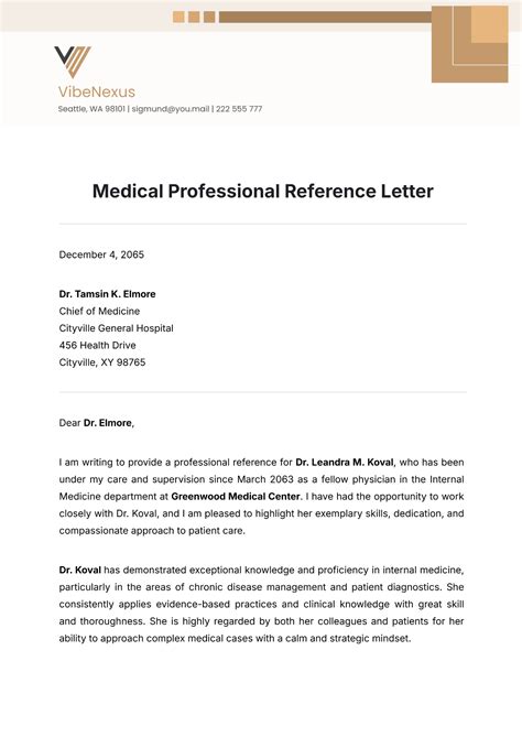 Doctors Reference Letter For Staff Nurses