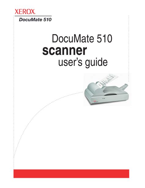 Documate 510 Scanner Installation Guide Xerox