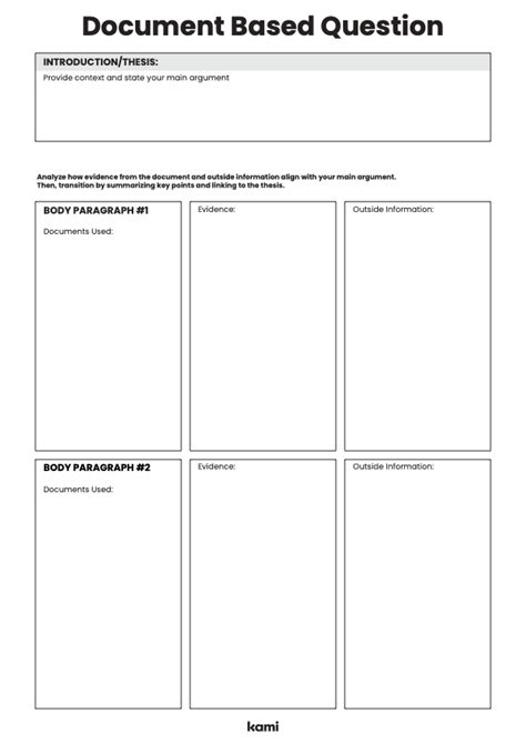 Document Based Questions Examples