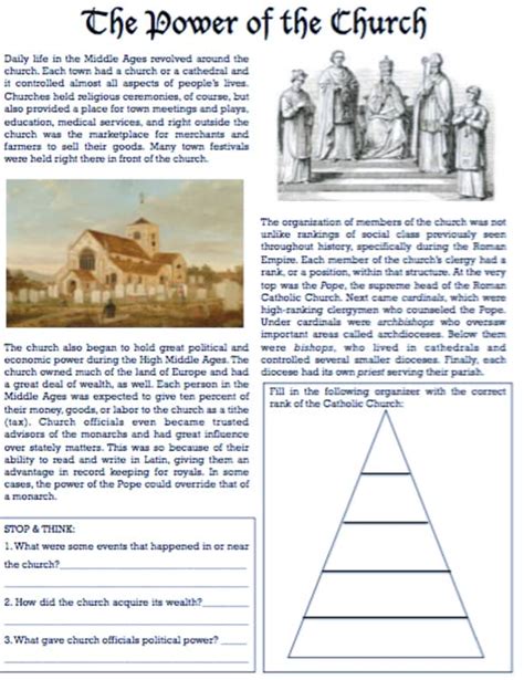 Document Packet The Medieval Church Historyteacher